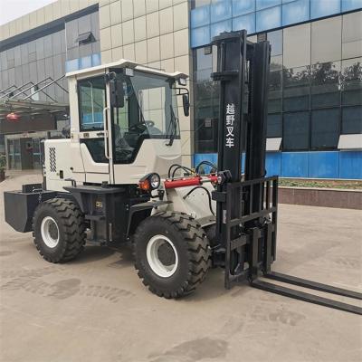 China All Rough Terrain 4 Wheel Off Road Forklift Truck 3t 3.5t 5t 4x4 4wd Lifting 3m 4m 5m for sale