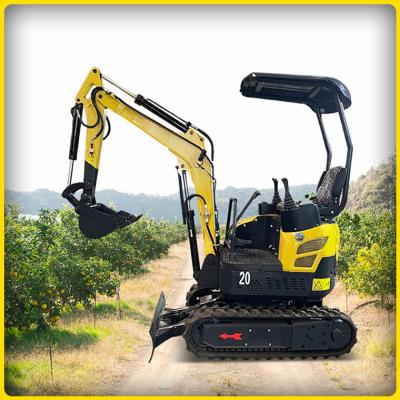 China 2 Ton Mini Crawler Excavator Digging Machines para construir/construção à venda
