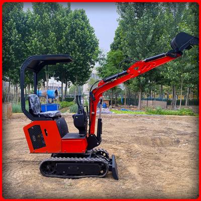 China SDJG Rood Mini Excavator Machine 1 Ton 3Km/H-4Km/H 1 Jaargarantie Te koop