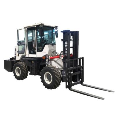 China Loading And Unloading Forklift White Construction Lift Fork Truck 6000kg for sale
