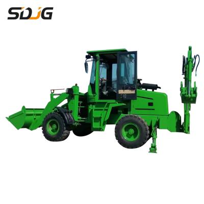 China 0.5m3 Earthmoving Towable Backhoe Loader , Small Digger Loader Machinery for sale