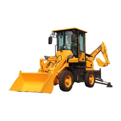 China Hydraulic Wheel Towable Backhoe Loader Compact With 1.2 Ton Rated Load Capacity for sale