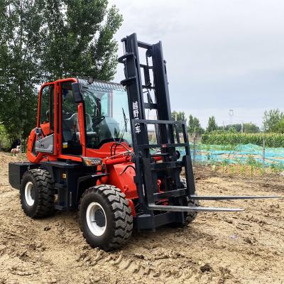 China All Rough Terrain Off Road Forklift 1.5 Ton 2t 3t 3.5 Ton 4x4 for sale