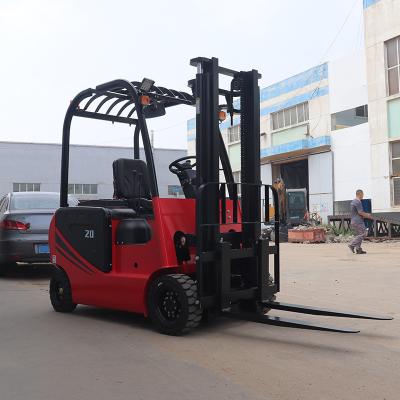 Chine 2000KG 2 tonnes petit chariot élévateur électrique à batterie au plomb acide mini chariot élévateur électrique avec hauteur d'éclairage 3m 4,5m 6m à vendre