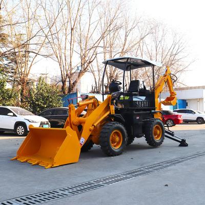 China 4x4 Towable Backhoe Loader Mini Front End Micro Excavator With Leg for sale