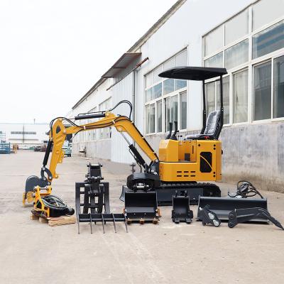 Chine Building Engineering Micro Digger Home Garden Agriculture Use Crawler Hydraulic 1t 1.2t 1.5t 2t Mini Excavator à vendre
