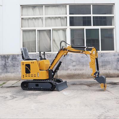 China Maquinaria de movimiento de la tierra 1 tonelada Rastreador Pequeña micro granja excavadora de jardín hidráulica mini excavadora de 800 kg en venta