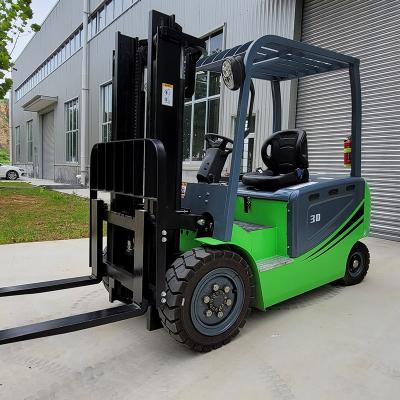 China Full Pallet Stacker Electric Walking Forklift 3 Ton 2000kg Manual Forklift With Brake en venta