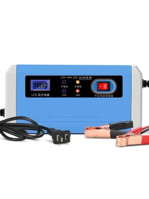 China 12v 24v10A Intelligent Car Battery Charger ABS PC Fireproof for sale