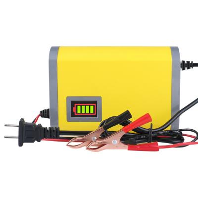 China Lead Acid Universal 12v 8a 24v 4a Pulse Repair Battery Charger CCCV for sale