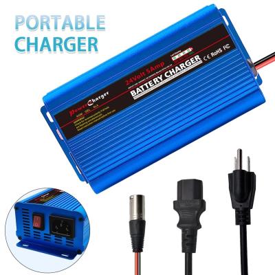 China Universal Mobility Scooter 24 volt lead acid battery charger 5A VRLA SLA AGM GEL for sale