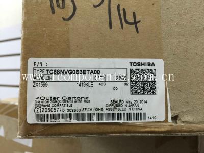 China TC58NVG0S3ETA00  Toshiba  SLC NAND Flash Serial 3.3V 1Gbit 128M x 8bit 30us 48-Pin TSOP-I for sale