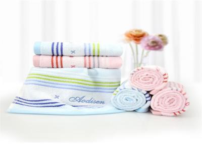 China Exquisite Soft Baby Face Towel 34*74 Super Weather Ability Alkali Resistance for sale