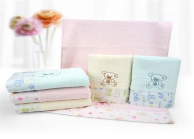 China Trendy Applique Baby Face Towel Color Magnet 100% Cotton Super Weather Ability for sale