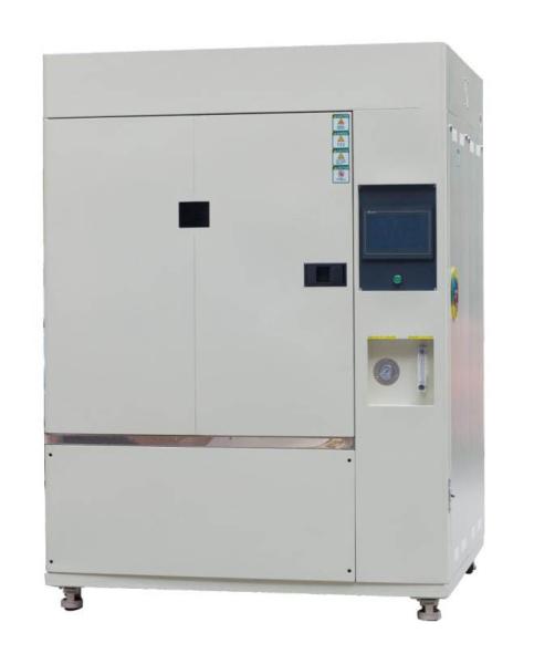 50±5% Humidity Range Carbon Arc Lamp Weathering Test Chamber with Electric Control Gate Temperature Control Method