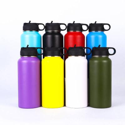 China Double Wall Stainless Steel Sustainable Vacuum Flask Keep Cool And Hot Water Bottle 32oz In Stock for sale