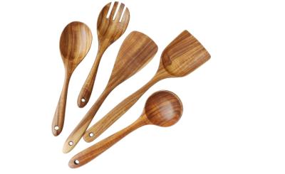 China Stainfree Wooden Kitchen Tools Set Toxinproof , NonBPA Wooden Cooking Set for sale