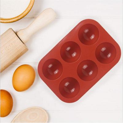 China LFGB Approved Silicone Baking Moulds , OEM Silicone Sphere Mold Baking for sale