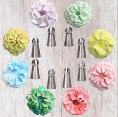 China LFGB Stainless Steel Piping Tips Frosting Icing Piping Nozzles Set Flower Cake Decorating For DIY Baking for sale