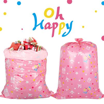 China Extra Large Plastic Jumbo Gift Wrapping Bags For Baby Shower Hotsealed for sale