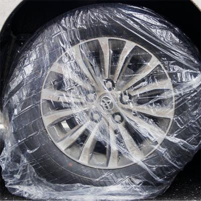 China Custom Clear LDPE Plastic Bags , Tire Storage Bags 38x42 Inch 30 Micron for sale