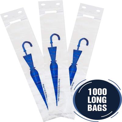China Biodegradable Transparent Plastic Umbrella Wrapping Bags Disposable Umbrella Wet Bag Wholesale for sale