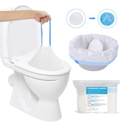 China High Quality Potty Liner Disposable Bag Plastic Bag Toilet Liner With Strong Absorbent Pad à venda