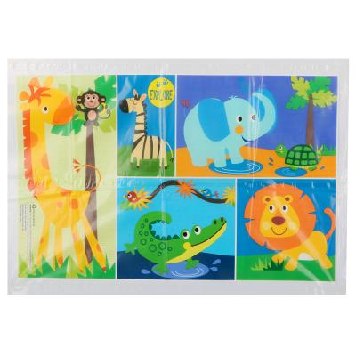 China Rectangular Childrens Plastic Placemats Toddlers Baby Placemat For Restaurants for sale