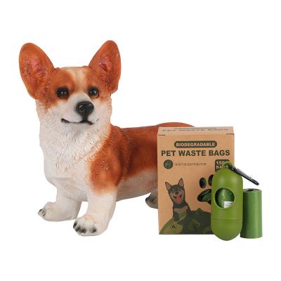 China Dark Green HDPE EPI Compostable Dog Bags Environmentally Friendly for sale