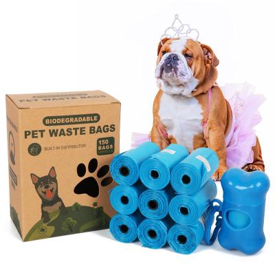 China Pet Waste 23*33cm*15microns Biodegradable Dog Poop Bag 10 Rolls Pack for sale