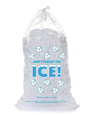 China Bolsos de hielo reutilizables resistentes de 20 micrones CMYK de encargo cualquier color en venta