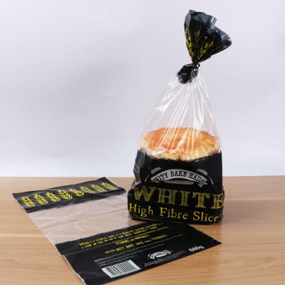 China Reusable Thickness 0.025mm 0.03mm Bread Packaging Bags With Ties for sale