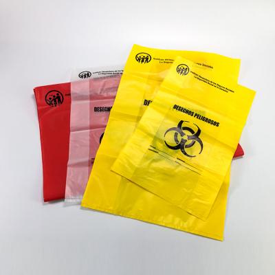 China HDPE Biohazard Disposable Autoclave Bag , Yellow Medical Waste Disposal Bags for sale