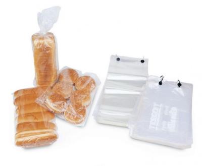 China Transparent LDPE OPP Poly Plastic Bag Food Packing Bread Wicket for sale