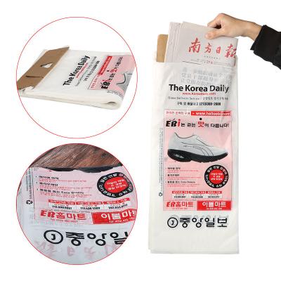 China Recycled Transparent  HDPE Plastic Newspaper Bags Gravure printing for sale