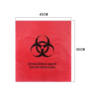 China Impresión plástica grande del fotograbado del bolso de basura del Biohazard de la autoclave en venta