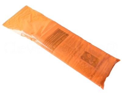 China Biodegradable 50 micron Plastic Newspaper Bags With Cardboard Header for sale