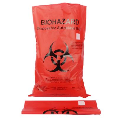 China PP HDPE LDPE Biohazard Plastic Bags For Hospital Medical Waste for sale