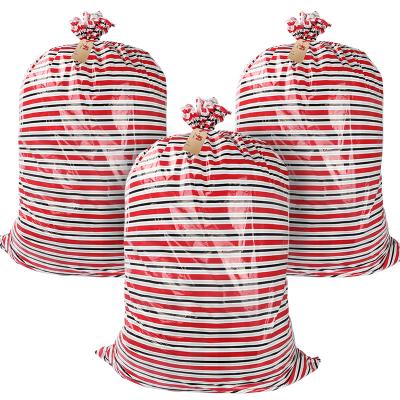 China Natal Santa Sacks For Gift Wrapping do LDPE do ODM do OEM à venda
