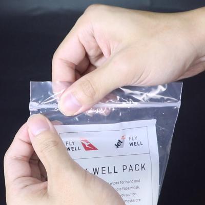 China LDPE Transparent Zipper Bag , Plastic Zipper Bag For Water And Food for sale