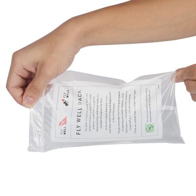 China Heißer kundenspezifischer Stoff-sackt klarer Zipverschluß Plastikversandreißverschluss-Taschen ein zu verkaufen