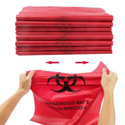 China Red Biohazard Hazardous Waste Disposal Bags DOT ASTM Standards for Hospital Use for sale