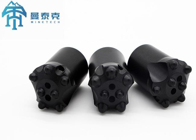 Tapered button bit side view