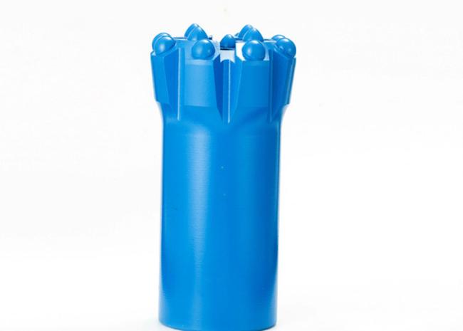 Thread Button Bit side profile showing carbide buttons
