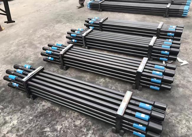 Round T38 Thread Drill Rod with protective end caps