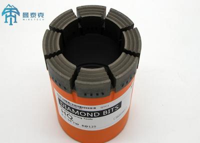 China 3.78inch Geological Drilling Bits , HQ Impregnated 65Mn Core Cutting Drill Bit for sale