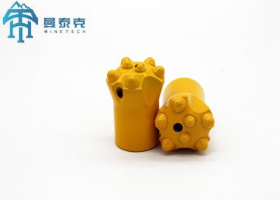 China Carbide Buttons Hot Pressed 38mm Tapered Button Bits for Drilling Performance for sale