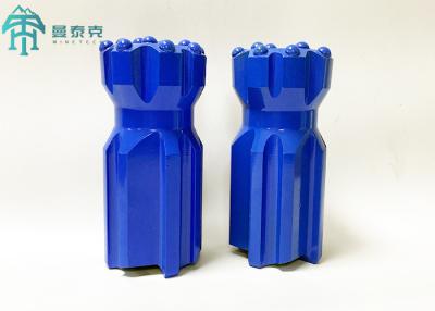 China Blue T51 102mm Retract Button Bit For Top Hammer / Water Well Drilling for sale
