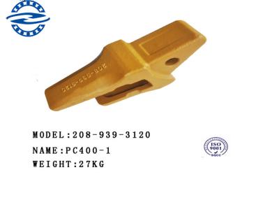 China HRC46-52 Hardness Excavator Spare Part PC400 208-939-3120 , pc100 pc200 Excavator Bucket Teeth Seat Adapter for sale