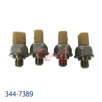 China Excavator Automatic Fuel Pressure Sensor 7PP4-1 344-7389 For Diesel Engine for sale